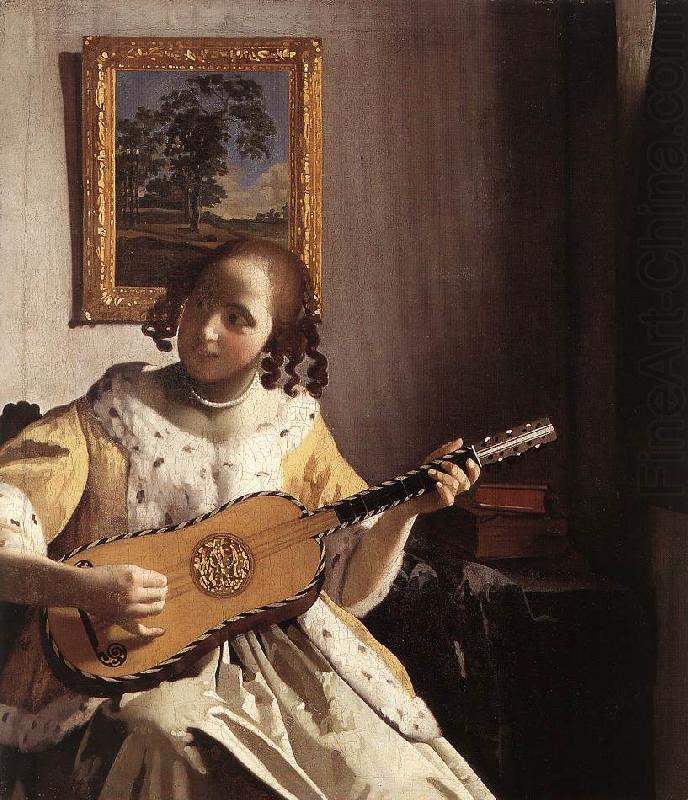 VERMEER VAN DELFT, Jan The Guitar Player t china oil painting image